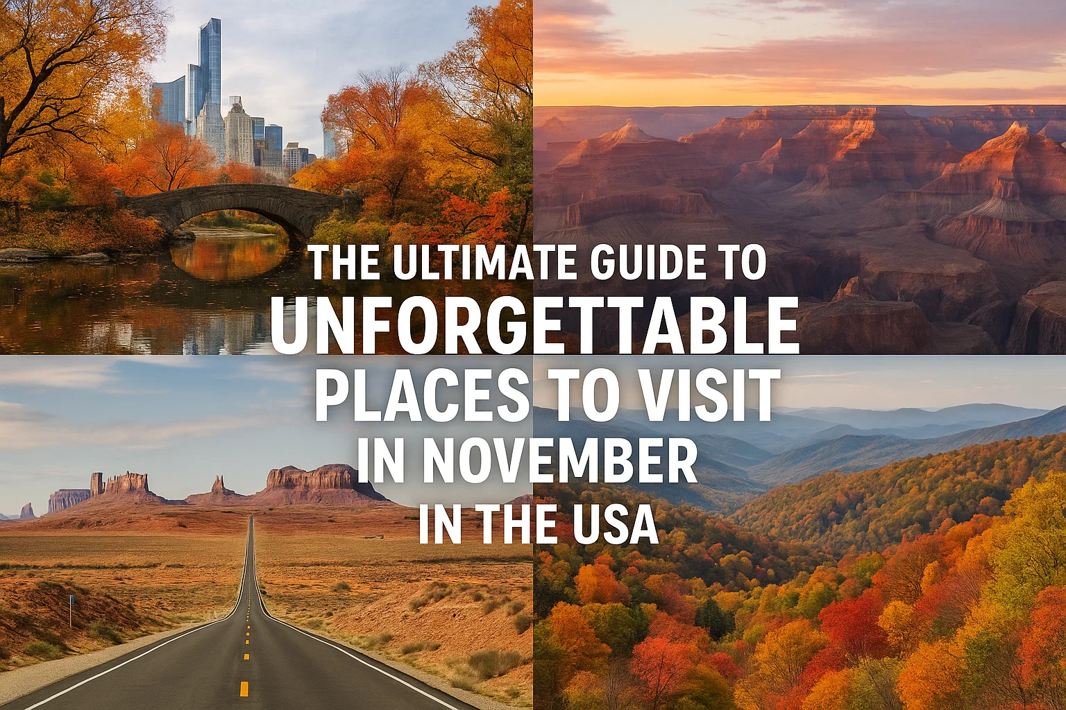 Places to Visit in November in the USA