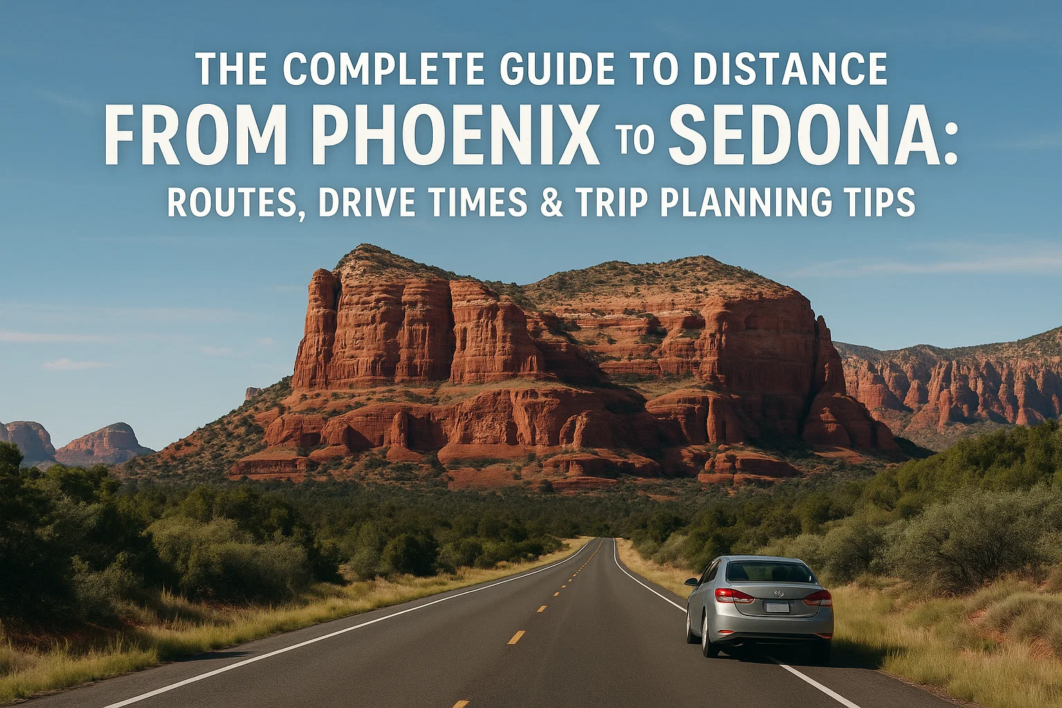 Distance from Phoenix to Sedona