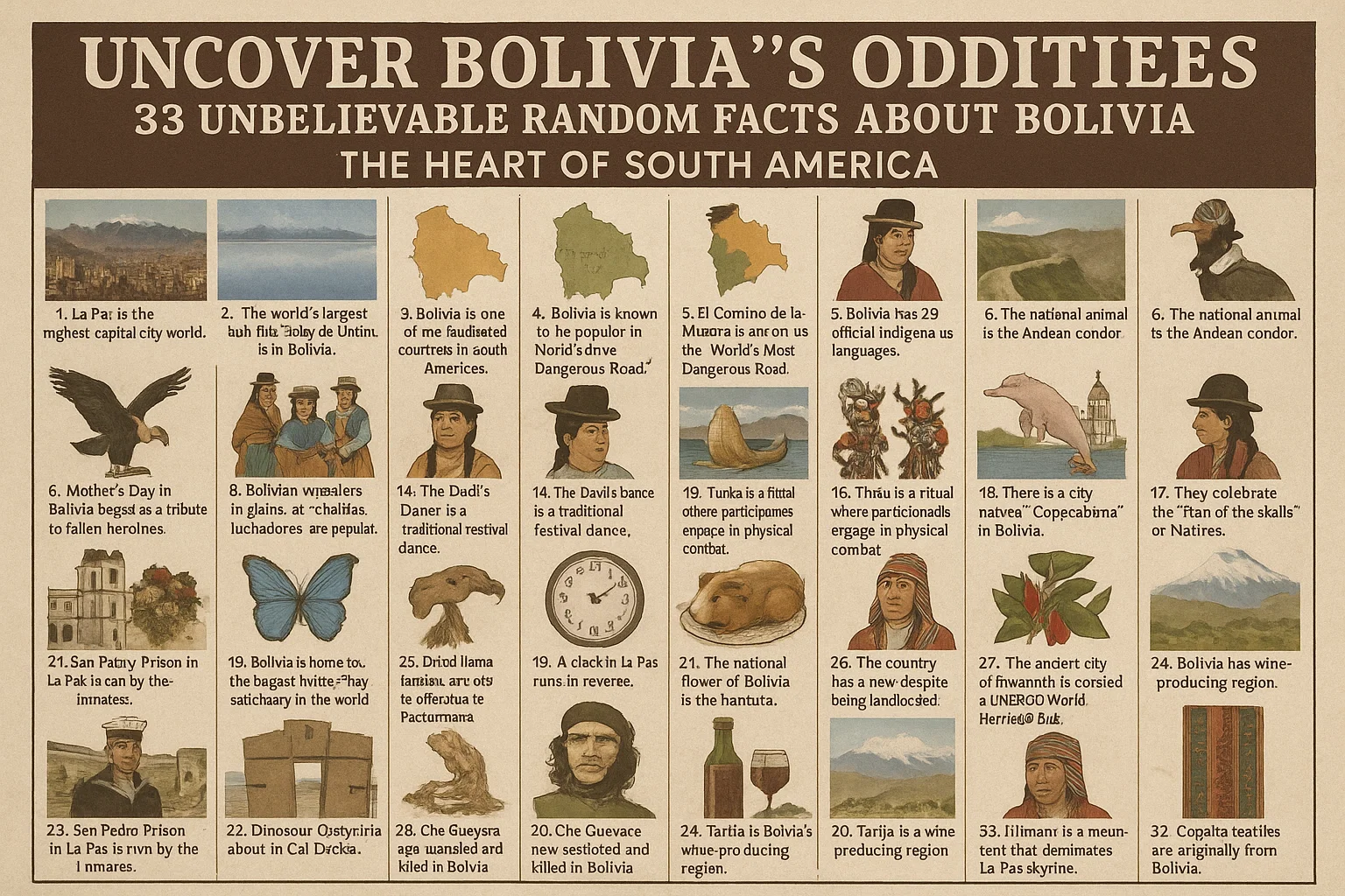 random facts about Bolivia